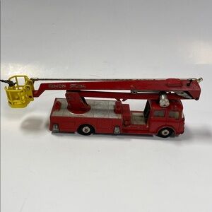Vintage Corgi Major Toys Simon Snorkel Fire Engine Truck Diecast Great Britain